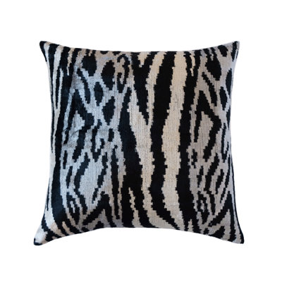 Silk Feather Ikat Throw Pillow LOOMY Feather Ikat Throw Pillow LOOMY | DailyMail